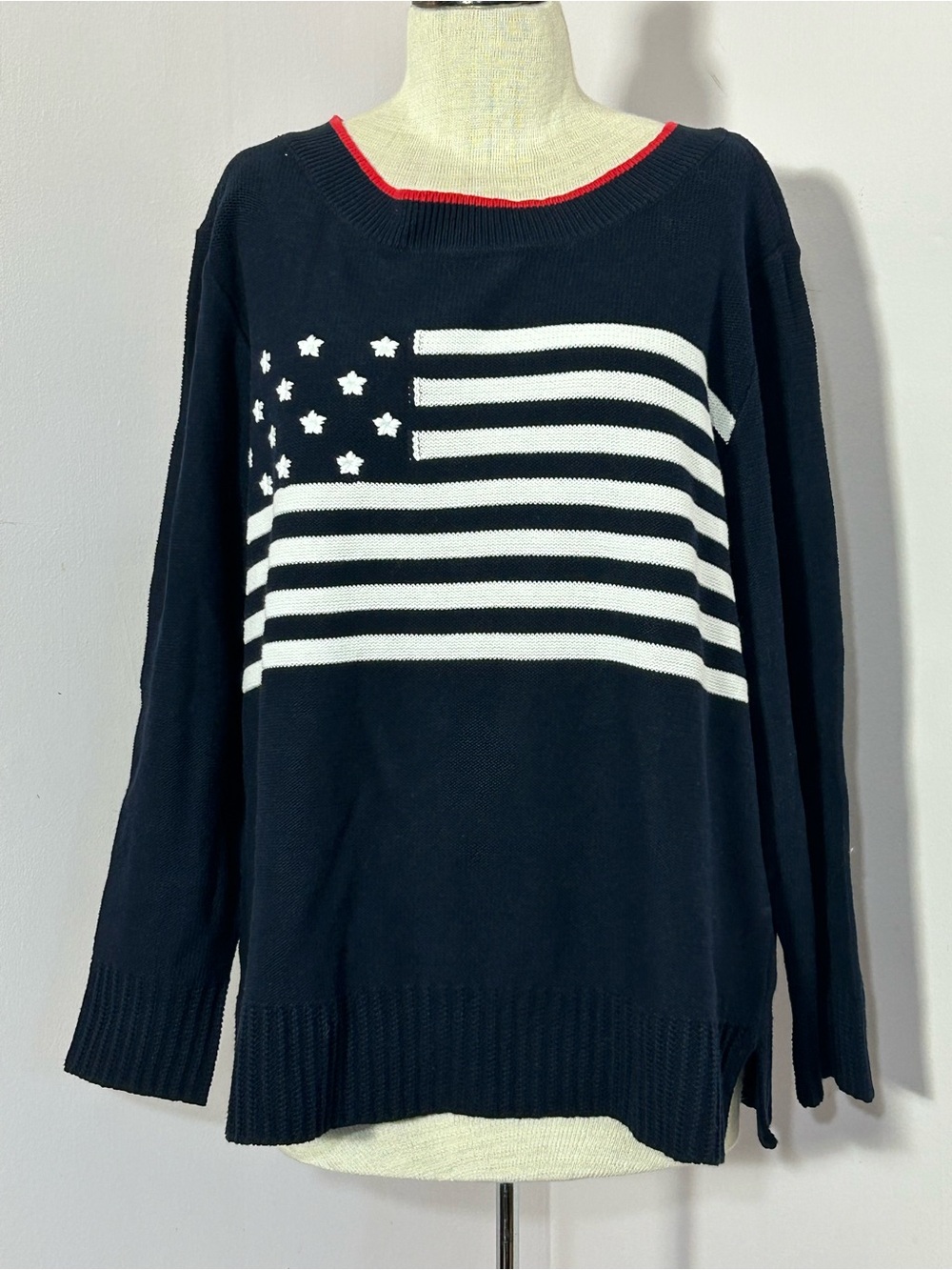Talbots Americana Cotton Sweater Plus 2X